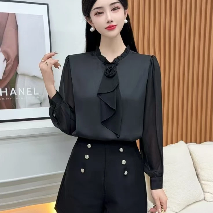 高端大气时尚潮流新款通勤高级感衬衫2508显瘦网红