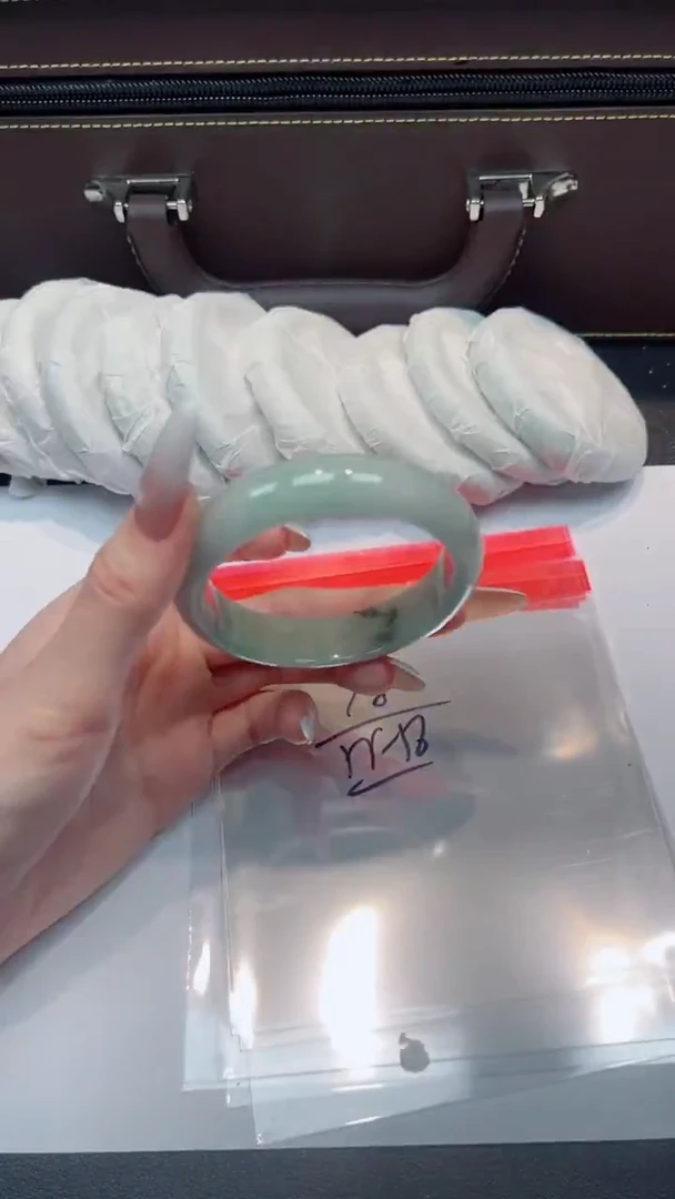 未镶嵌手镯翡翠默认有瑕，no退换-77