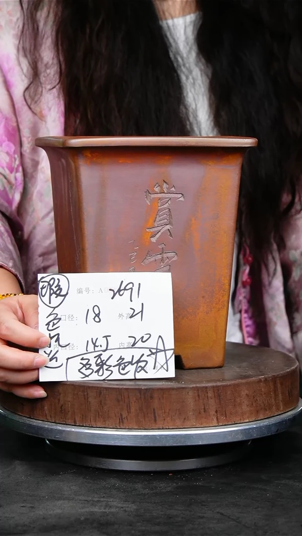 紫砂花盆花卉园艺2691瑕