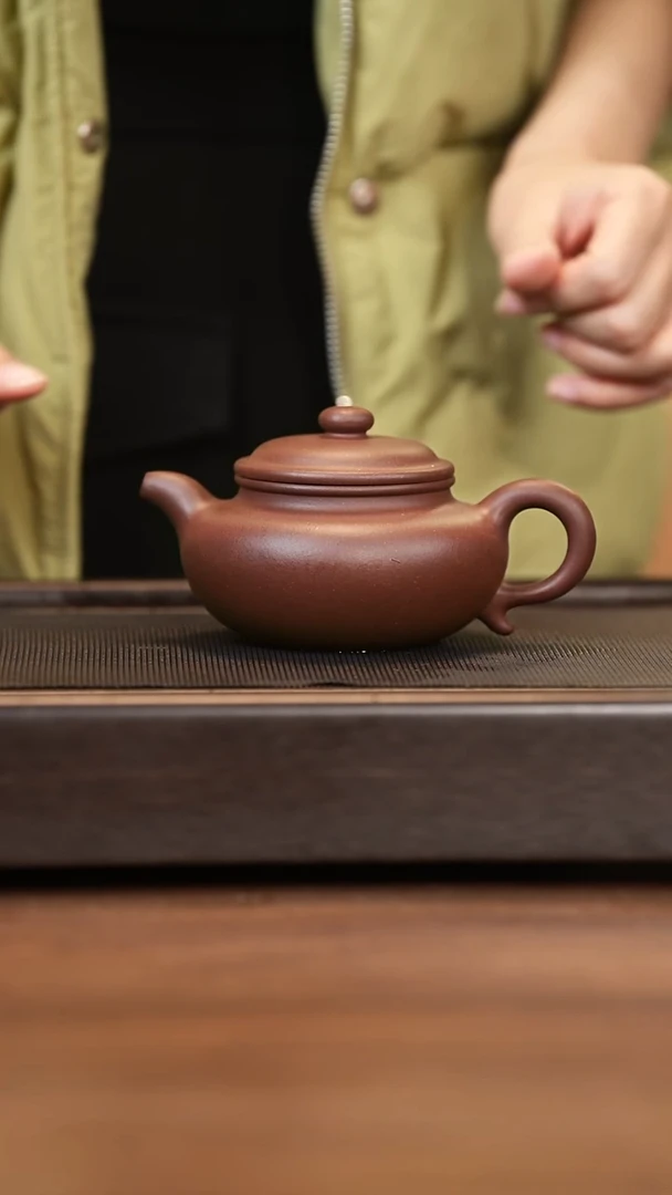 茶壶紫砂月亮紫砂 仿古