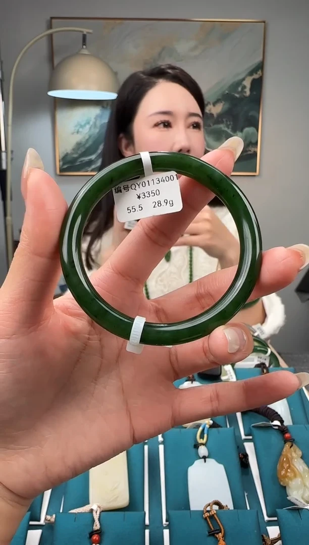 未镶嵌手镯和田玉QY 55.5