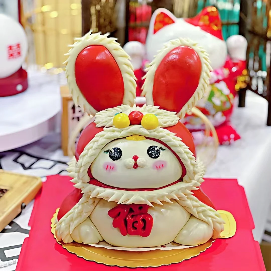 福兔   花样馒头小花卷馒头同城送