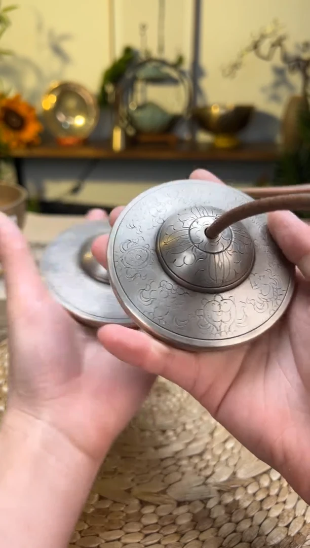 【闪购商品】尼泊尔 手工 白铜丁夏 碰铃 ..