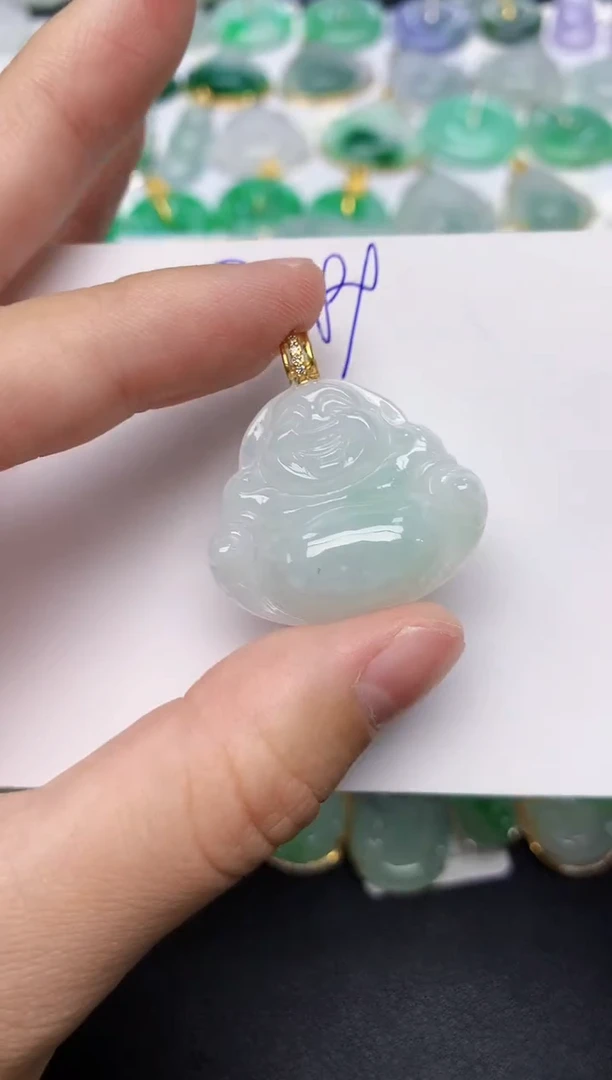 颈饰未镶嵌翡翠天然缅甸A货翡翠百元以上9元证书费自理