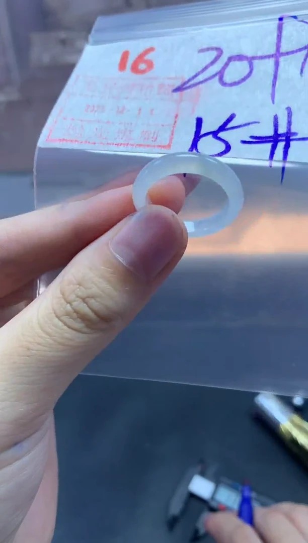 未镶嵌定制翡翠戒圈15#30毛货需精细抛光