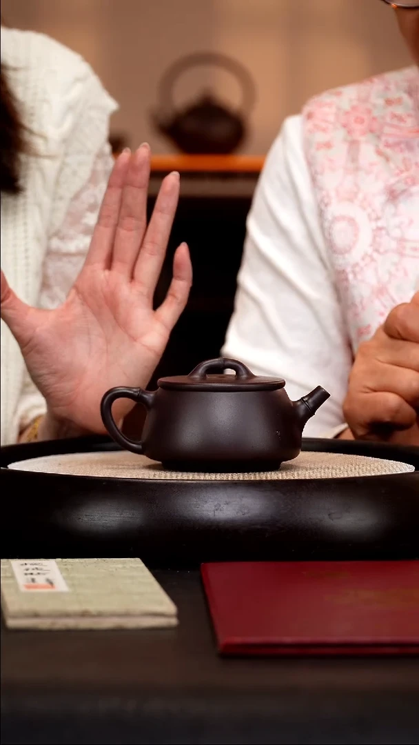 茶壶紫砂ZCP10 竹汉瓦   黑墩头 200cc