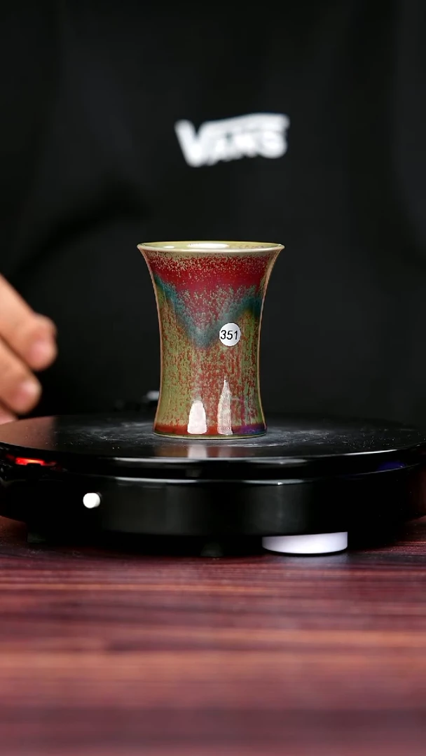 其他351#盼龙窑一级品原矿钧瓷束腰杯