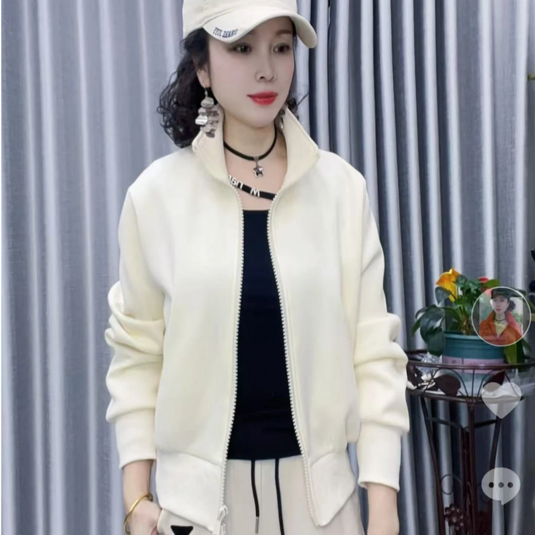 【懂你吴姐】6607短外套立领通用拉链纯色常规外套上衣