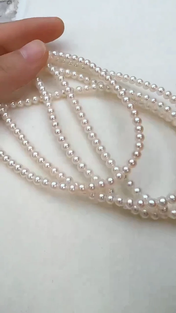 毛衣链银S925镶嵌淡水珍珠毛衣链1.2