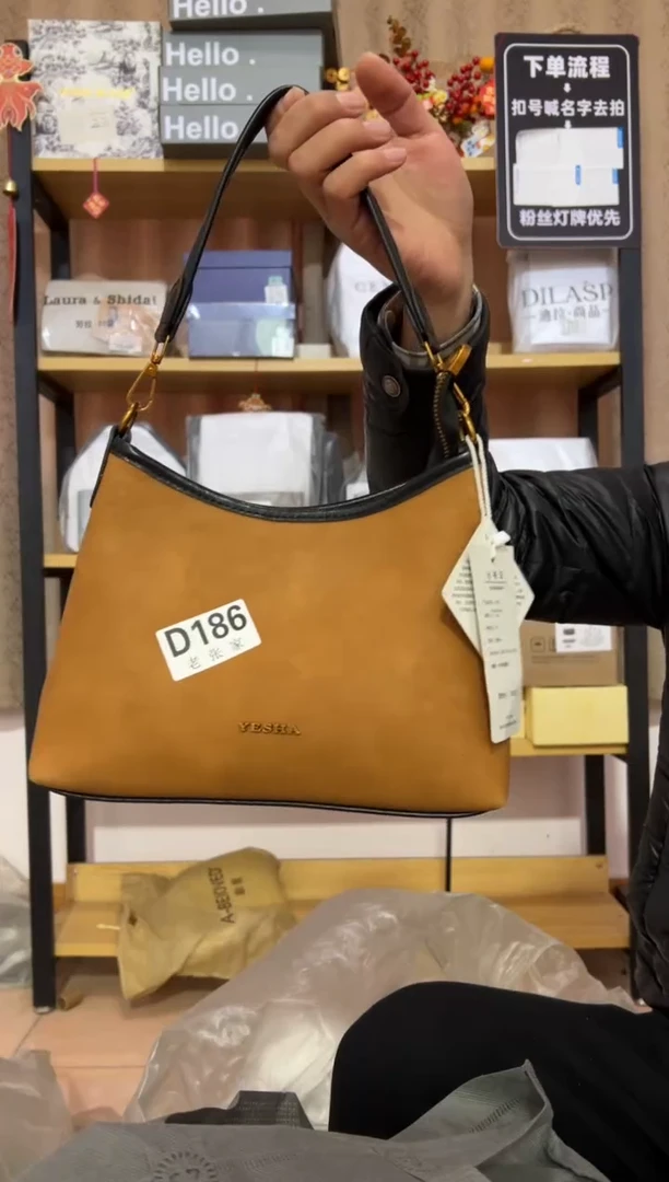 小牛剖层皮革老张家女包186