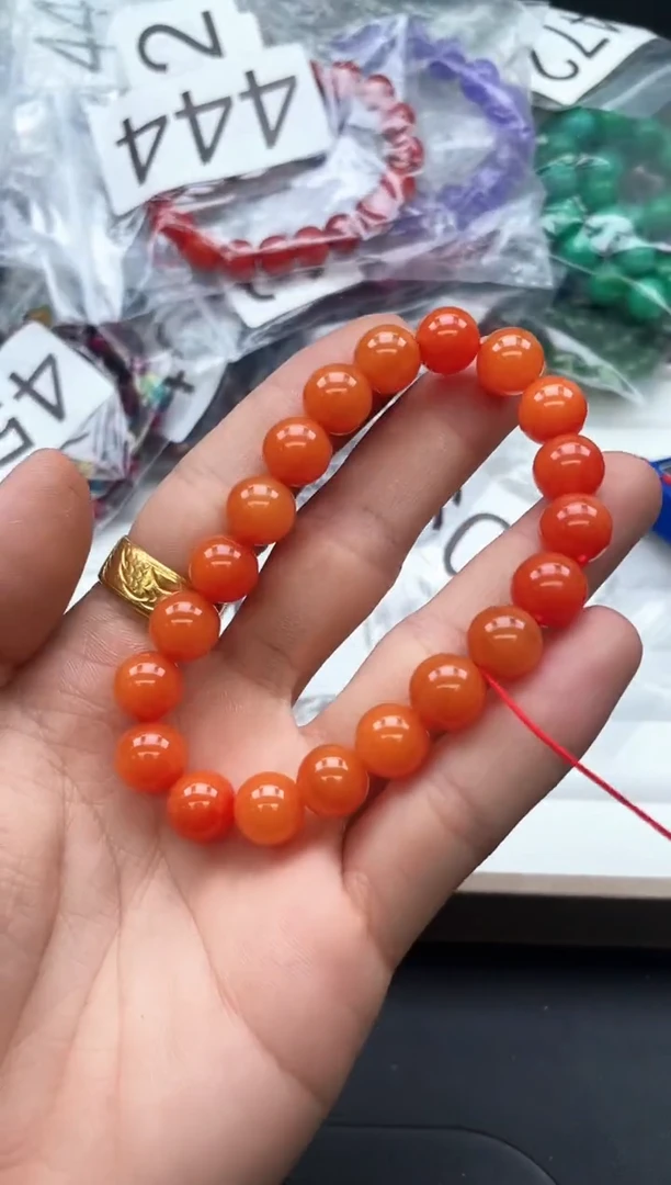 珐琅非金属445号柿子红10M