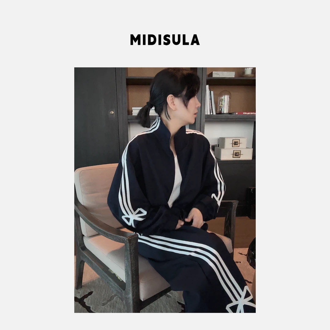 【H.MDSL】蝴蝶结高品质时尚重工洋气休闲炸街运动套装#0020