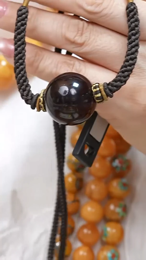 琥珀颈饰未镶嵌9013天然蜜蜡珠宝奇石全部保真