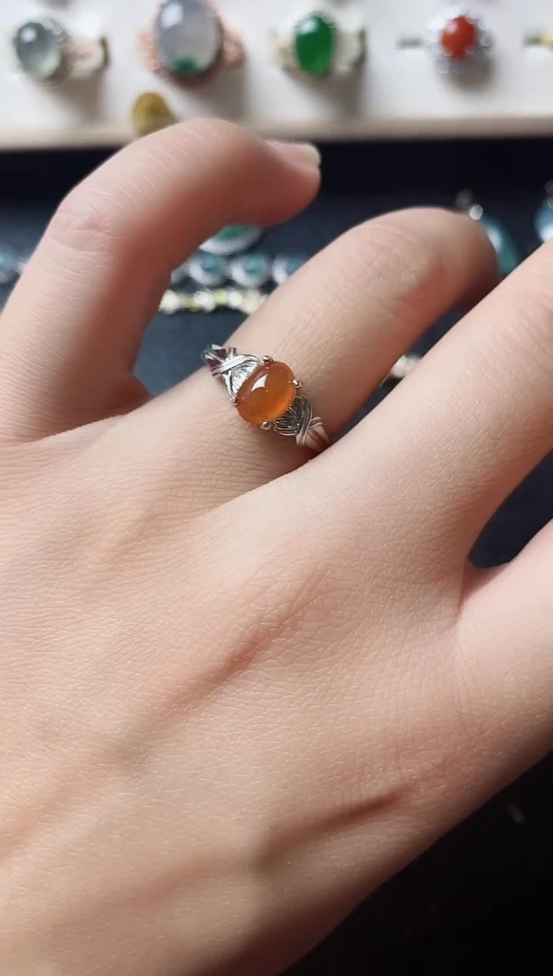 【闪购商品】翡翠戒指银S925镶嵌11111