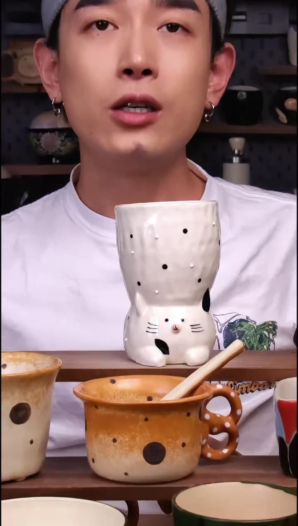 杯子景德镇可爱设计师款陶瓷