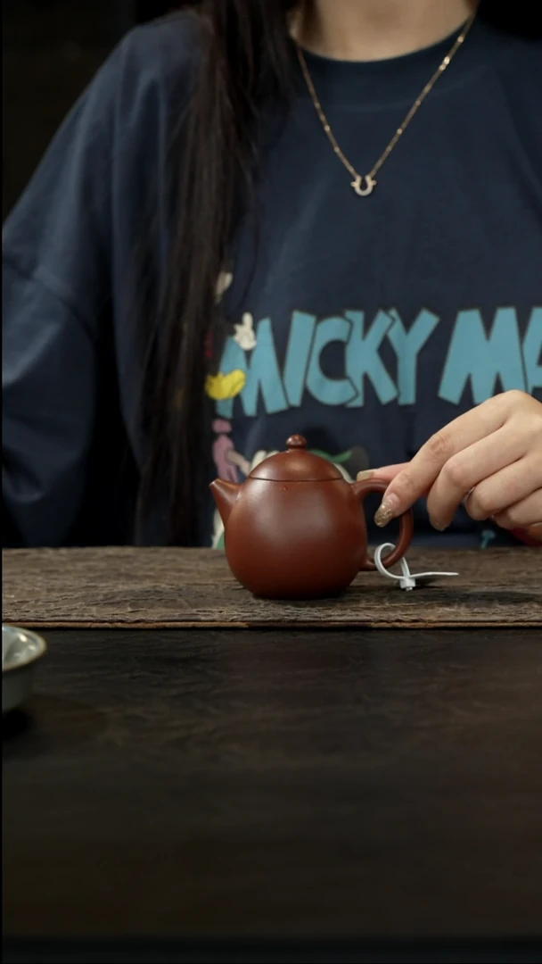 茶壶紫砂底槽青龙蛋150cc