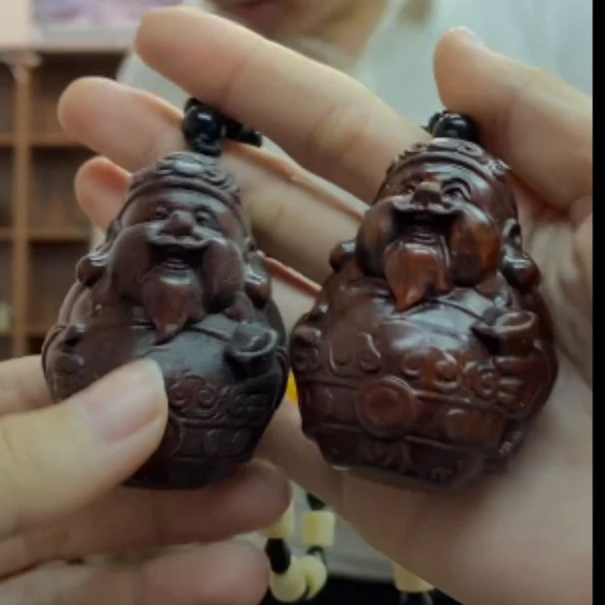 木质财神手把件-拍一发一