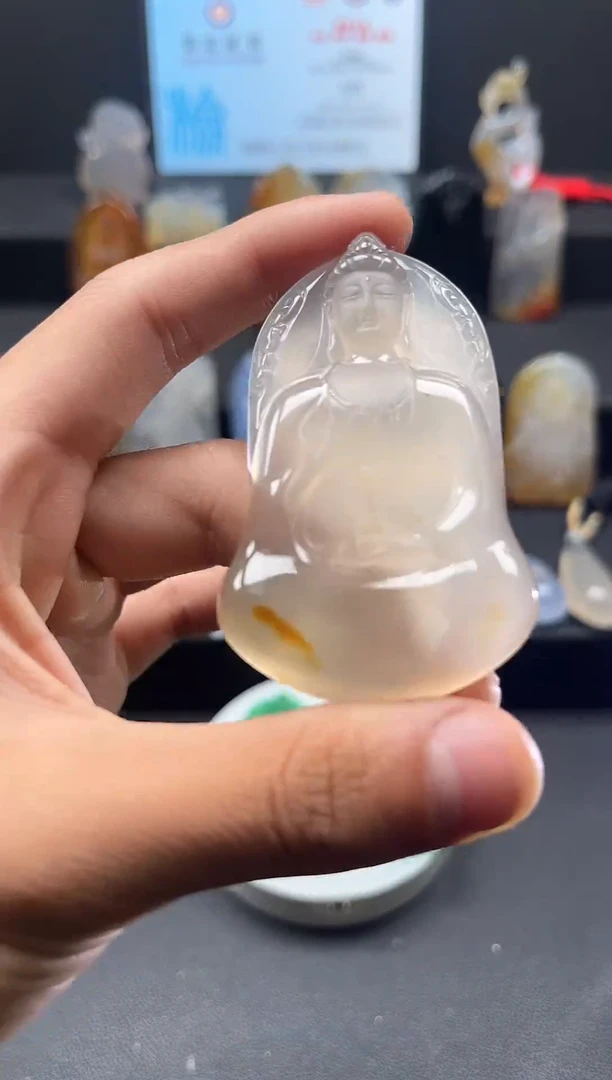 未镶嵌颈饰玛瑙/玉髓天然珠宝 一物一证