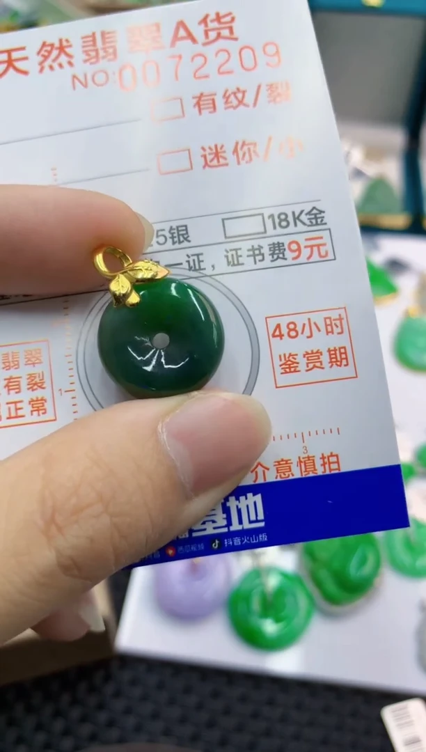 翡翠未镶嵌颈饰        1