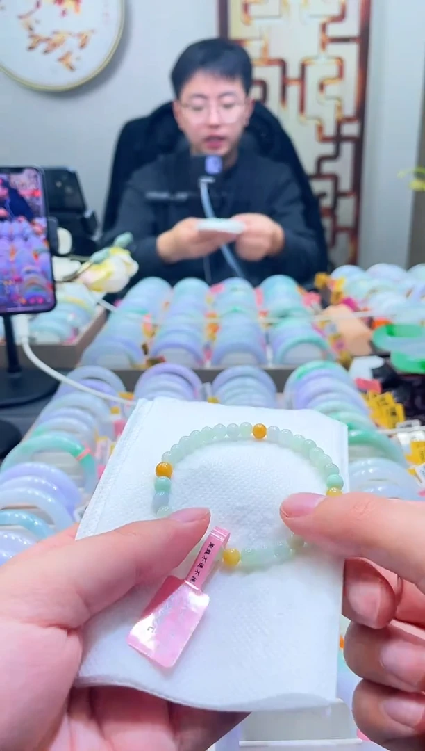 未镶嵌手链翡翠翡翠多宝手串