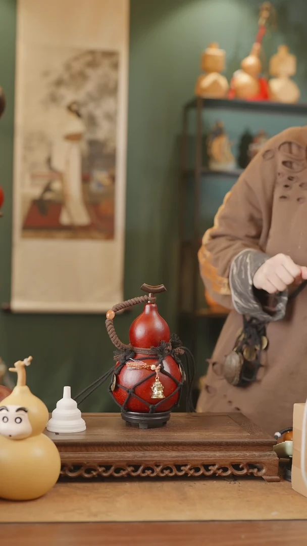 【闪购商品】333号精品天然大漆工艺防渗内胆酒葫芦~