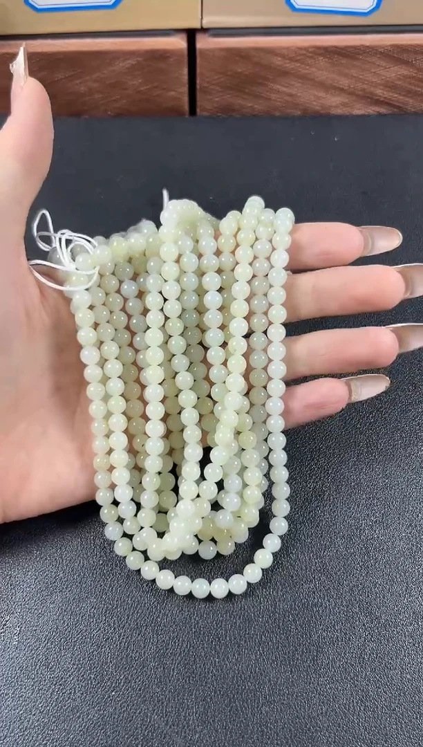 和田玉未镶嵌项链且末微色差米达卡6长链多样性发货拍一发其一