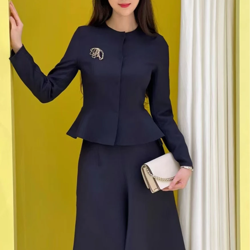 G*Da 2025新职业盐系名媛小洋装减龄半身裙两件套装女装 LTA059