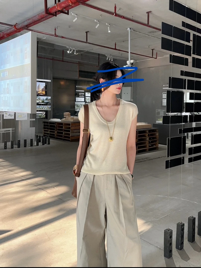 秋季新款薄款洋气时尚毛针织衫纯色显瘦外搭简约休闲百搭圆领套头