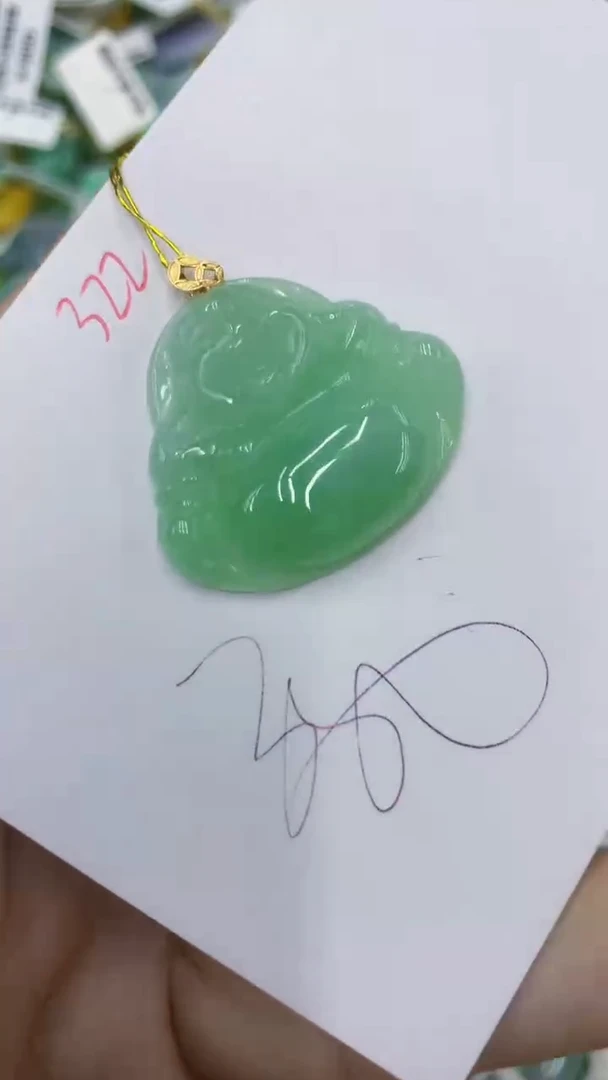 颈饰18K金镶嵌翡翠11111111