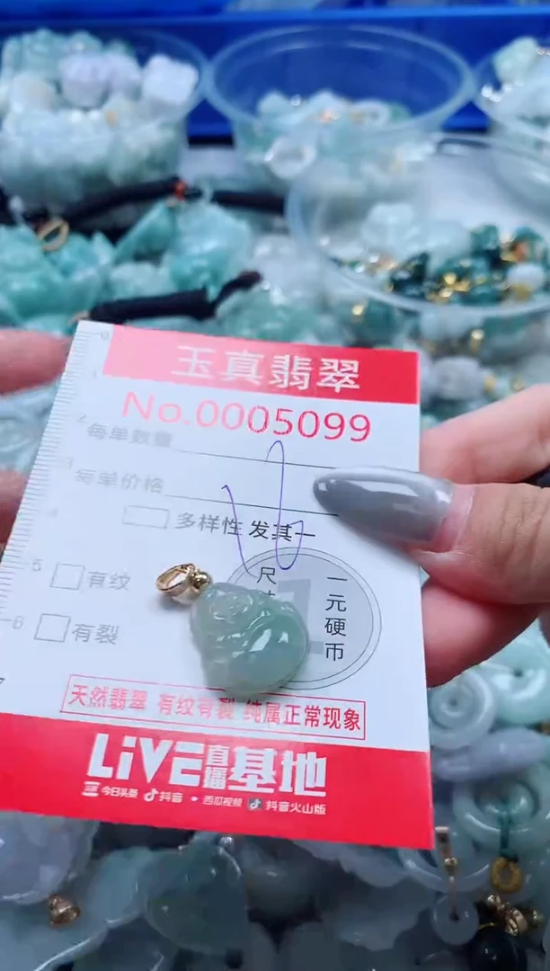 吊坠(不含链)未镶嵌翡翠5099