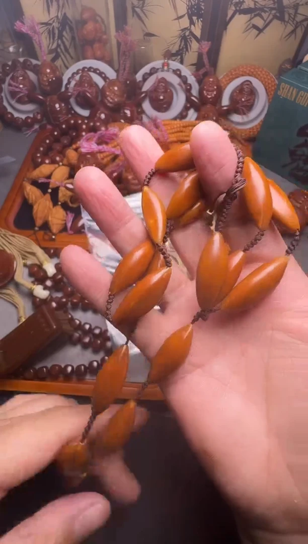 手串橄榄核柳叶核脖挂