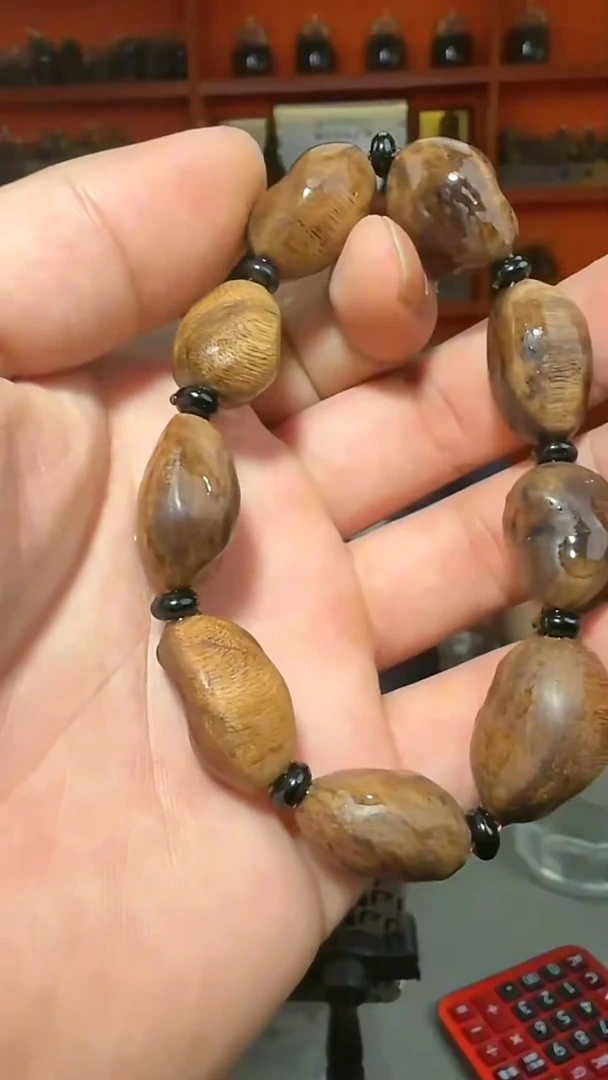 沉香手串21号沉水红土25g多样性发一