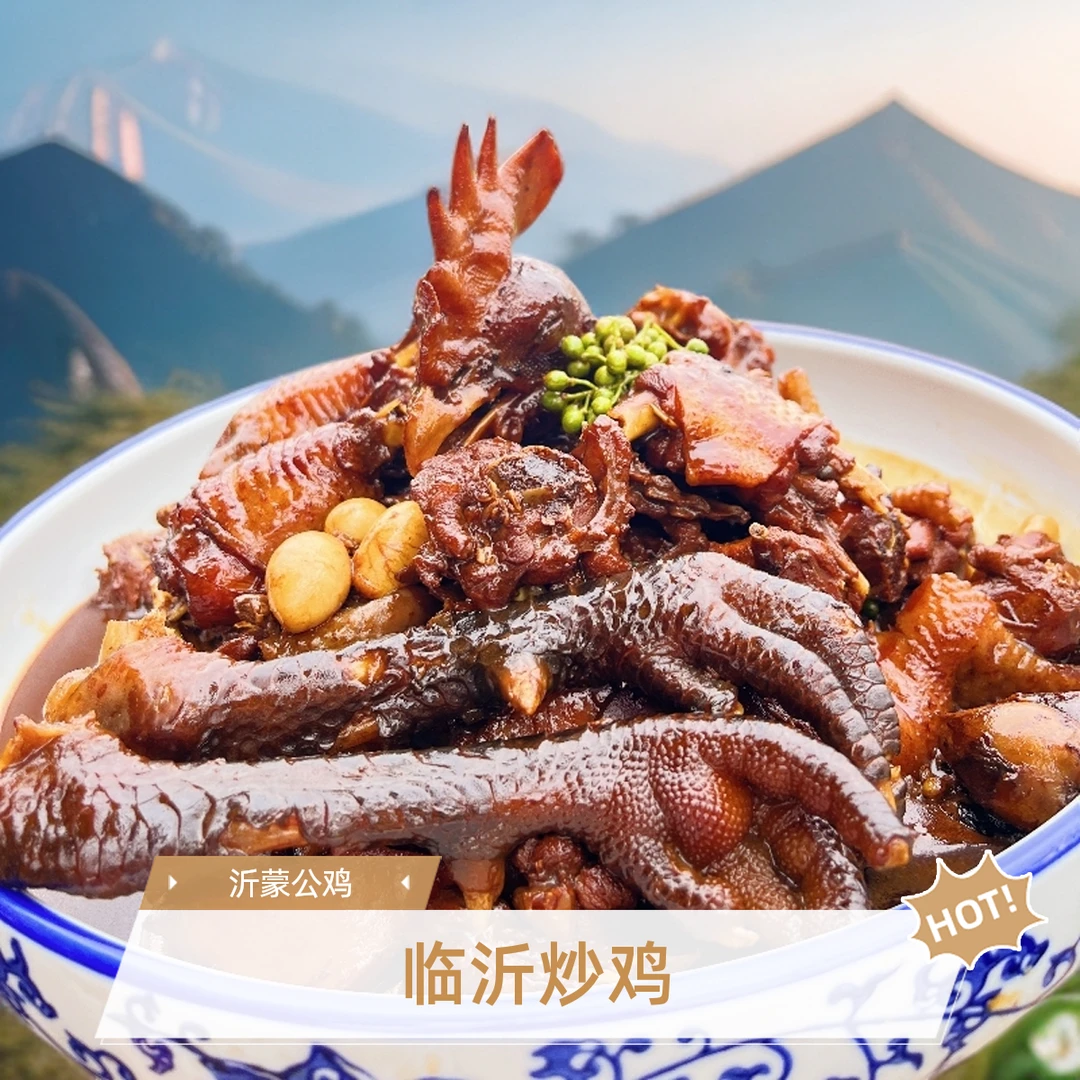 临沂炒鸡真空包装沂蒙散养大公鸡，下单送沂蒙山纯麦煎饼