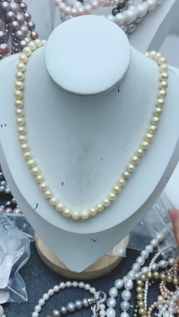 【闪购商品】淡水珍珠颈饰钛钢1