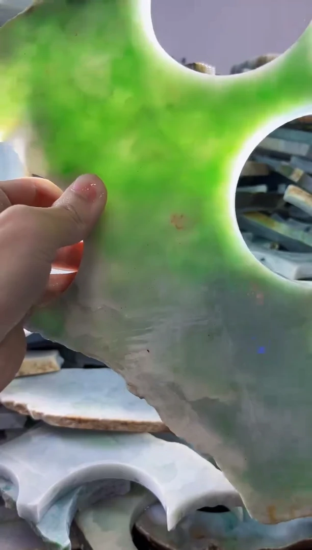 裸石翡翠缅甸翡翠A货文5297