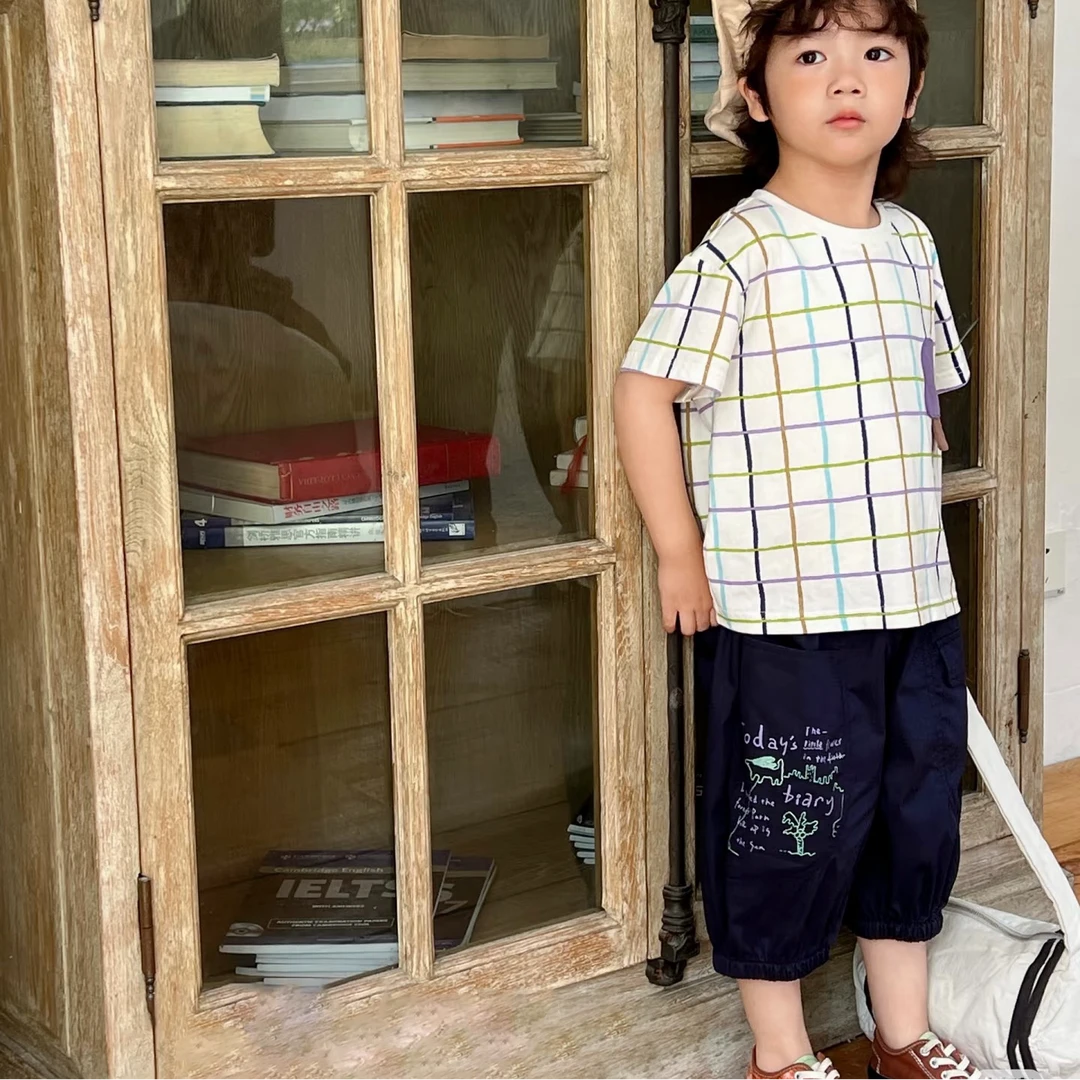 【货号501】儿童夏季趣味印花七分裤男童小童中童