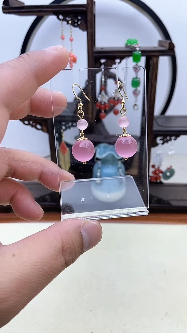 【闪购商品】水晶耳饰14K金镶嵌94号
