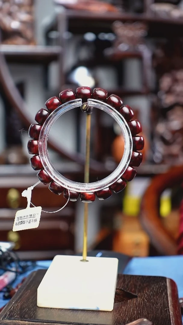 木本降真香红降花梨公1.0直切鼓珠手串