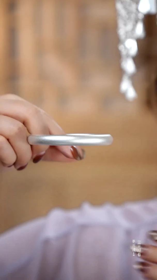 珐琅足银999古法60圈轮胎手镯32