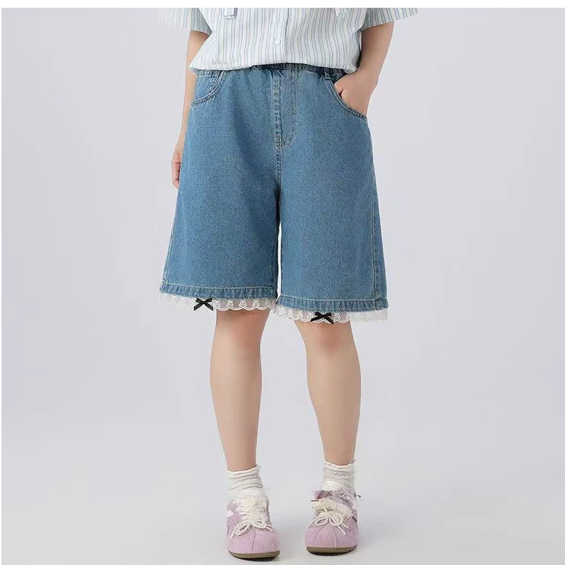 252PA18～高品质青少年女童夏季牛仔短裤