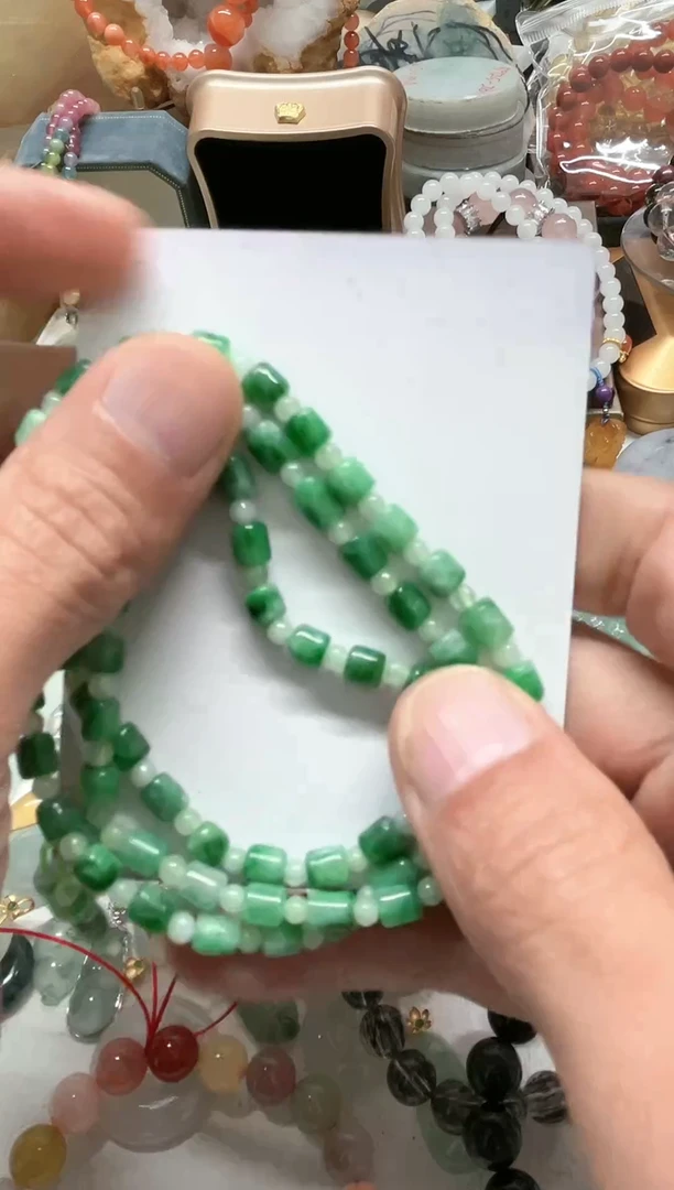 【闪购商品】翡翠手串未镶嵌天然缅甸A货翡翠珠链