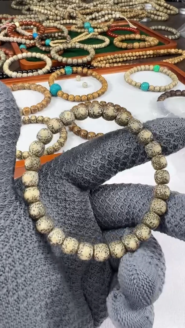 手串星月菩提石玉料星月菩提龙鳞