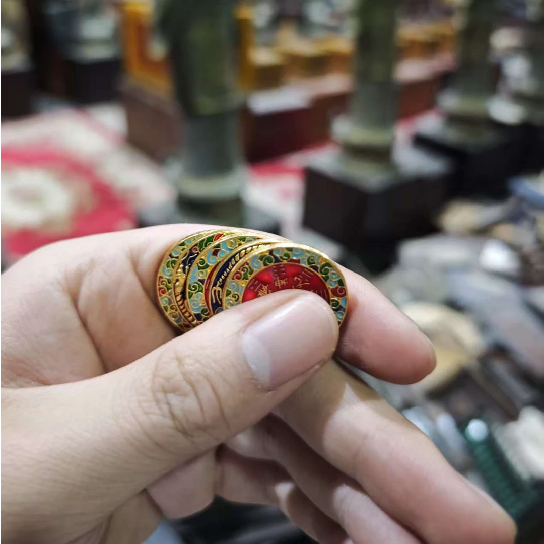 【闪购商品】福利小圆形铜把件一个林111