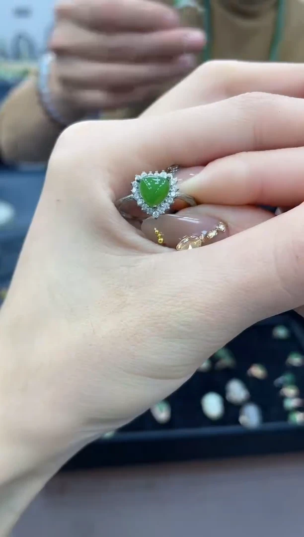 【闪购商品】和田玉戒指银S925镶嵌多样性拍一发一