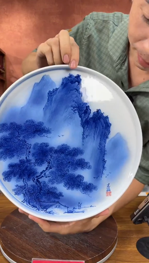 吴义松陶盟手绘陶瓷编码：2685