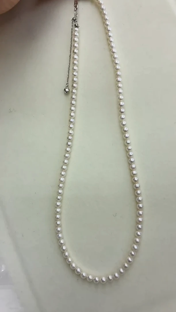 未镶嵌DA淡水珍珠项链4-5 BQ003