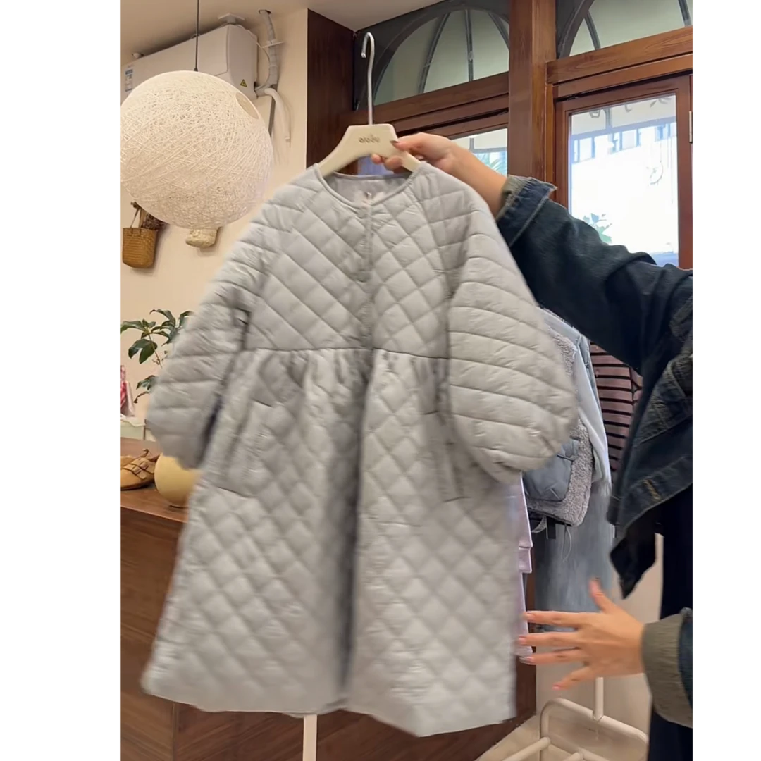 女童棉袄冬季2025新款儿童加厚棉衣小女孩棉服中长款