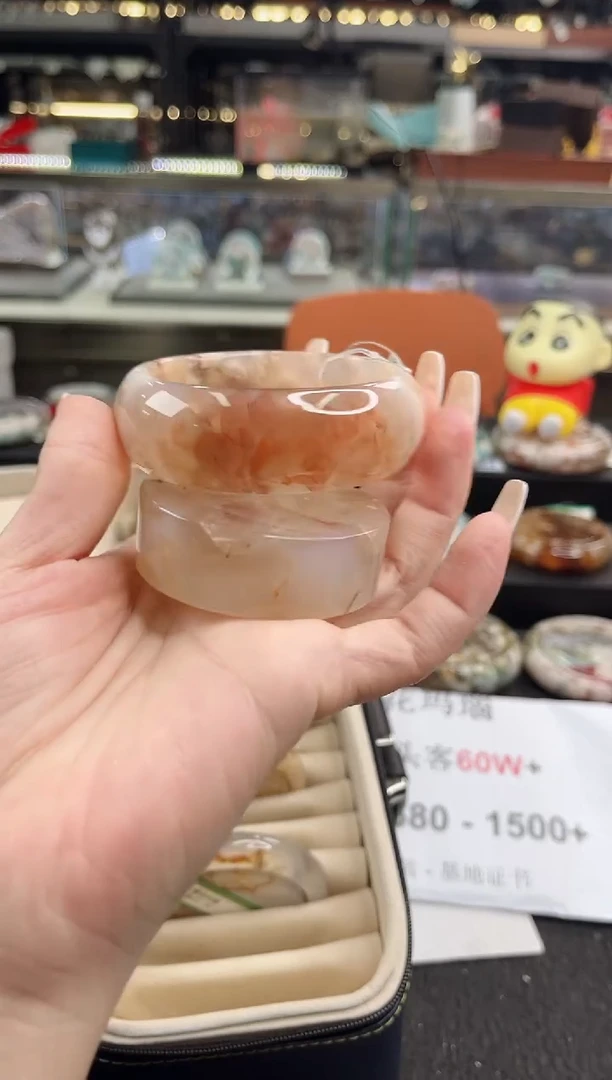 未镶嵌手镯石英质玉55圈口 （赠品镯心）333188