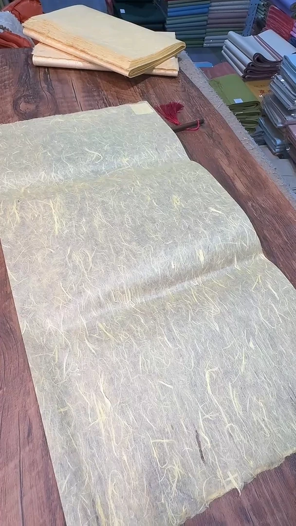 纯手工30*60cm50张麦芽糖黄珍金雁楮清水半生熟