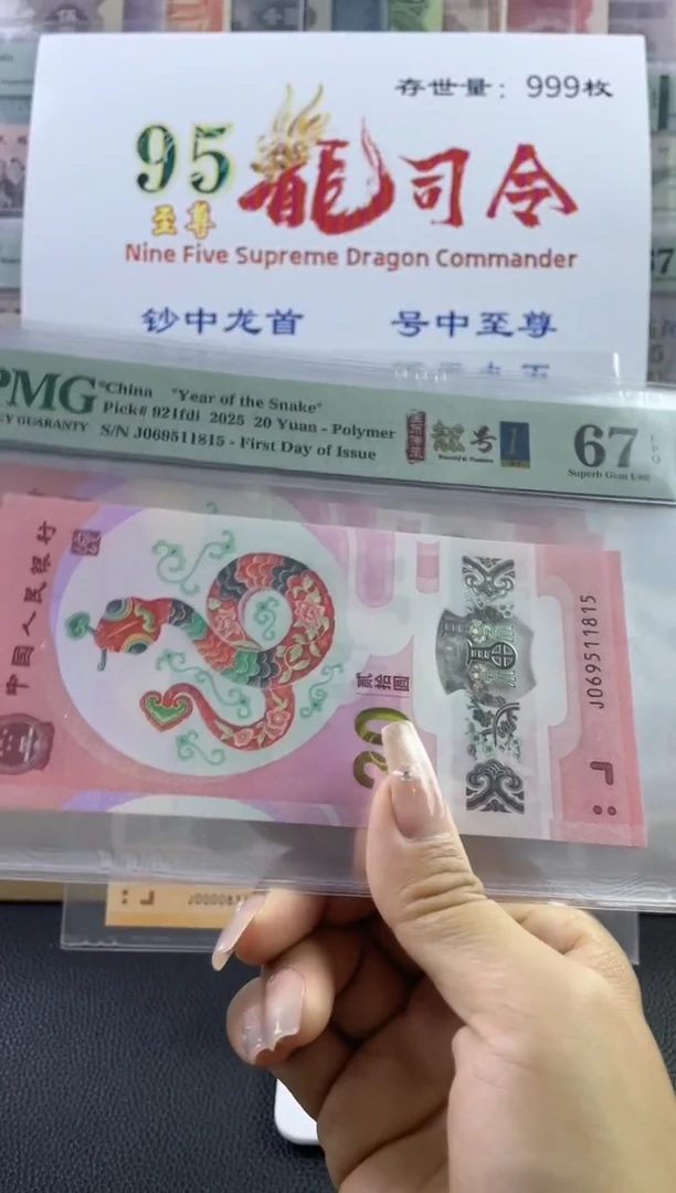 蛇钞金马号首日标67分满号